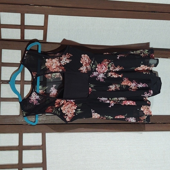 Torrid Underwire Short Mesh Overlay Swim Dress With Brief Sz 2 DD/F - Picture 4 of 7